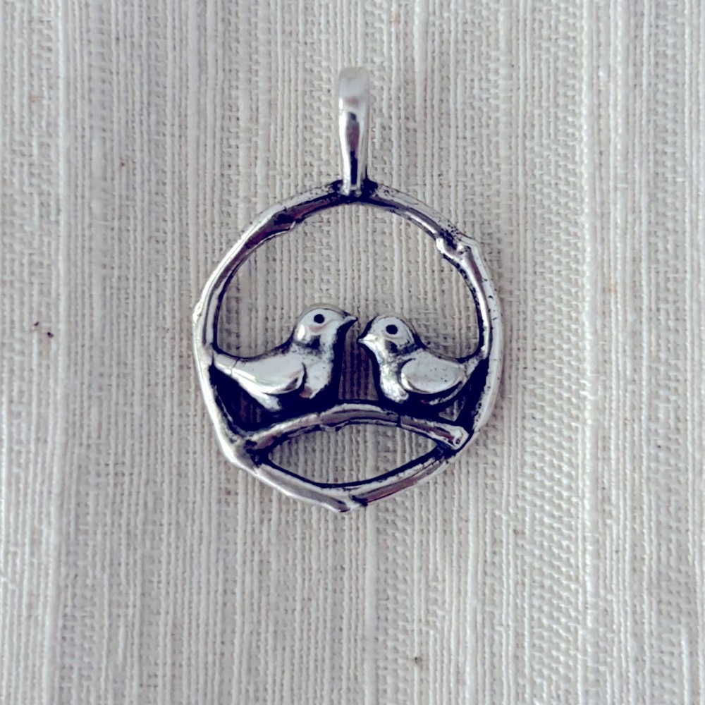 James Avery Two Loving Birds Pendant Retired